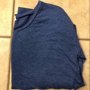 Blue long sleeve tee